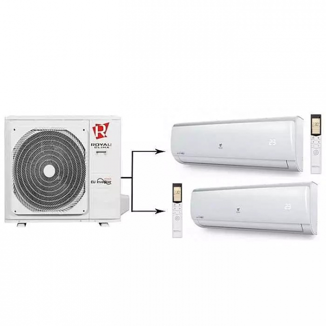 Внешний блок мульти сплит-системы на 2 комнаты Royal Clima 2RFM-18HN/RCI-TM09HN*2шт